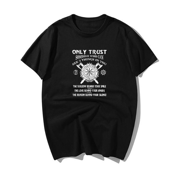 

tv show odin vikings only trust summer casual short sleeve hip hop harajuku streetwear sport hooded sweatshirt hoodie men t shirt