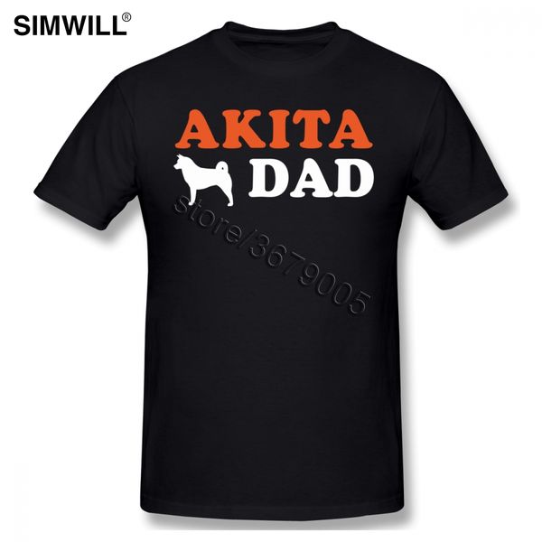 

спорт мужской акита собака tee смешные акита папа футболка коротким рукавом 100% хлопок печать футболки круглый воротник потрясающие вентиля