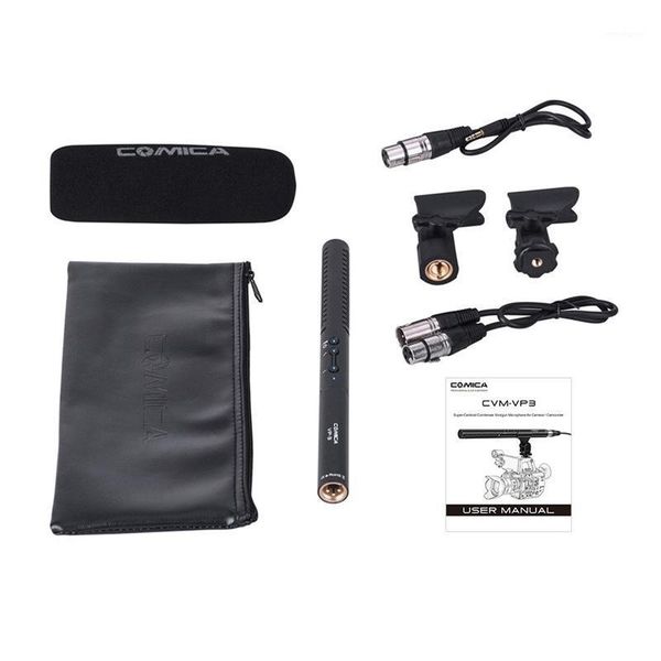

comica cvm-vp3 microphone super cardioid condenser pgraphy interview video mic for canon nikon sony camera camcorder with 3.1