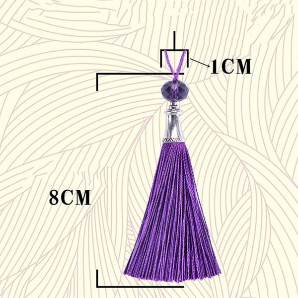 

10pc mini colorful crystal tassel fringe diy home textile curtain garment sewing accessories key hooks fringe trim craft tassels h wmtueo