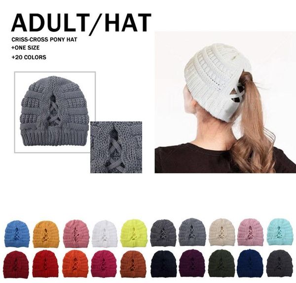 

warm criss dda630 ski winter beanie knitting caps woolen cap women ponytail outdoor cross skull hat knitted bbyss mj_fashion, Blue;gray