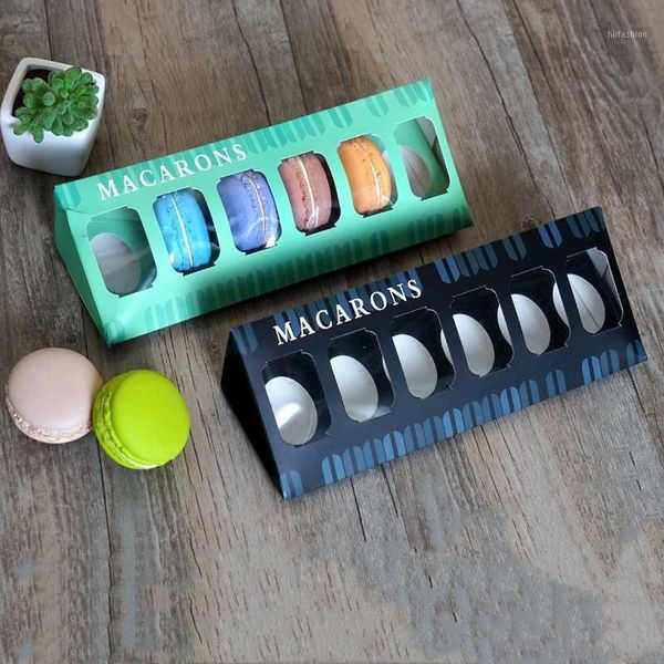 

10pcs/lot kraft paper box window cake macaron gift box packaging wedding party decor gift paper boxes baby shower1