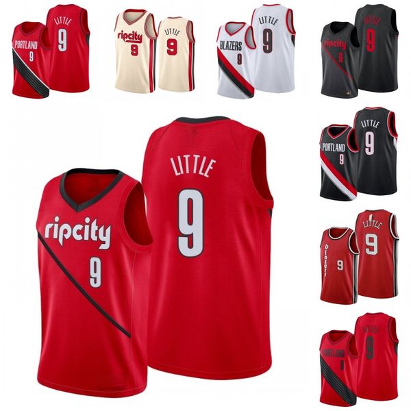 

portland trail блейзеры мужчины насир мало баскетбол джерси, Black