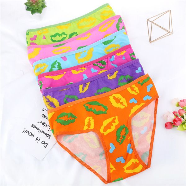 

fashion seamless ultra-thin underwear candy color women's intimates cotton print women briefs panties, Black;pink