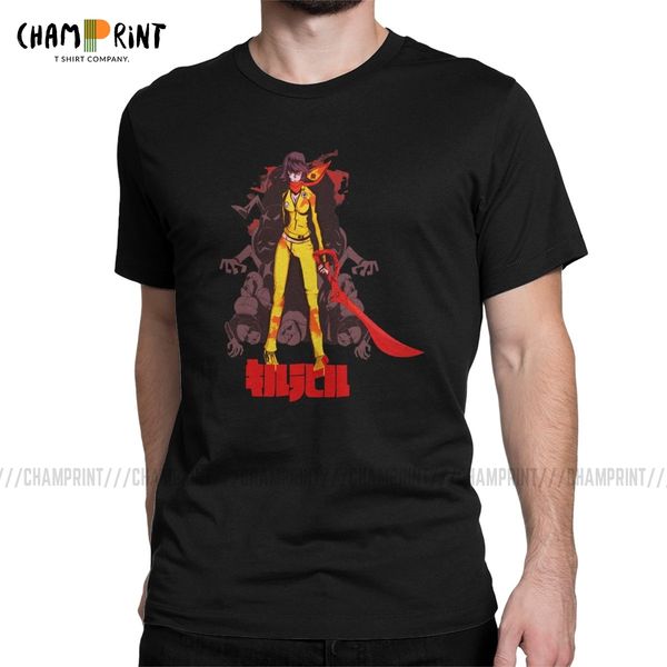 

sport kill la bill t-shirt for men kill la kill japanese anime humor 100% cotton tee shirt crew neck t shirts new arrival clothes