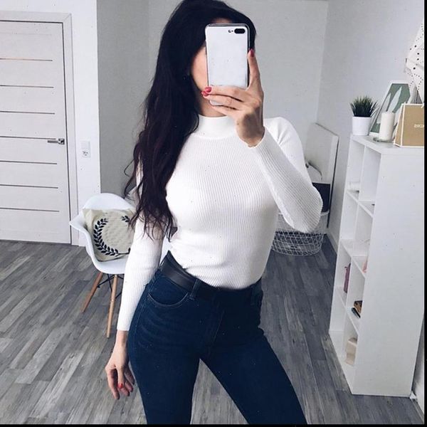 

soft turtleneck sweater women winter autumn knitted sweaters christmas sweater basic women pullover sweater pull femme jumper, White;black