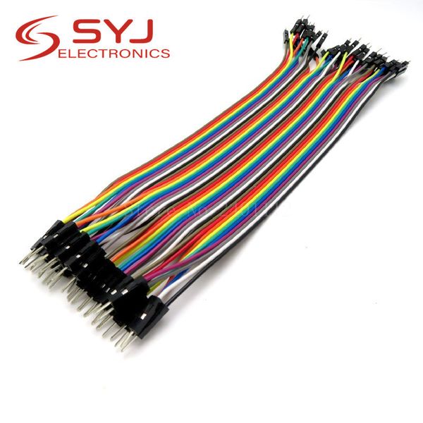 

1lot = 40pcs 10cm 2.54mm 1pin 1p-1p male to jumper wire dupont cable for in stock