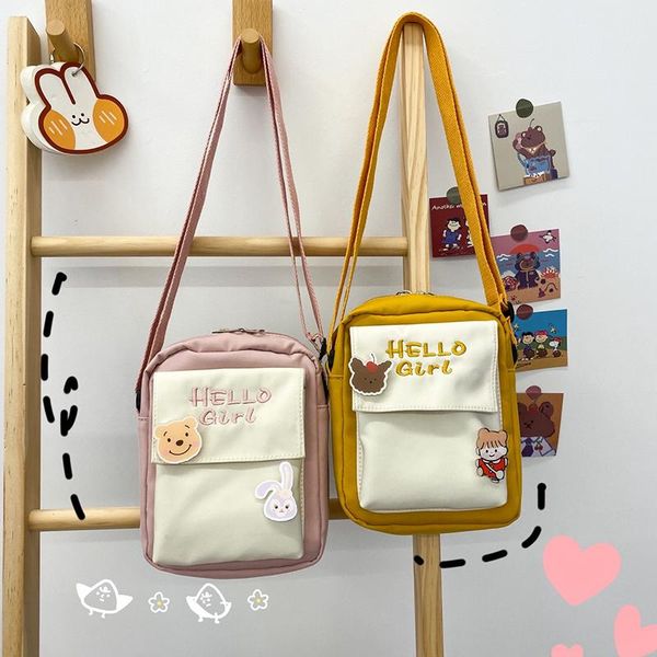 

new real p japanese harajuku style antique soft girl messenger bag female korean ins cute girl heart wild student small bag