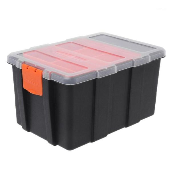 

new-f-156d portable plastic tool parts box suitcase electrician tool box storage tools storage suitcase case holder1