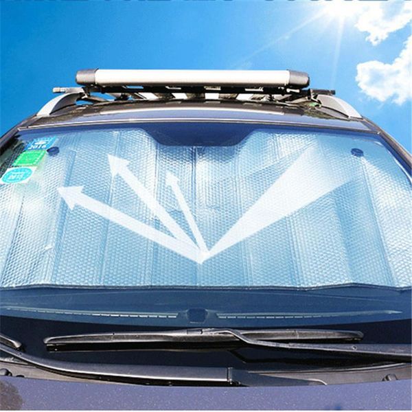 

other interior accessories thick sunscreen insulation car aluminum film sunshade front block sun visor 140*70cm1