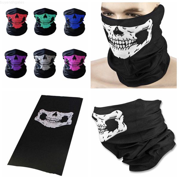 

car-partment winter 3d skull sport mask neck warm full face mask windproof dustproof bicycle cycling mask ski snowboard masks gga275
