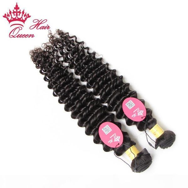 

queen hair peruvian curly virgin hair extensions deep wave deep curly virgin hair 3pcs lot factory out price 12 to 28inch, Black