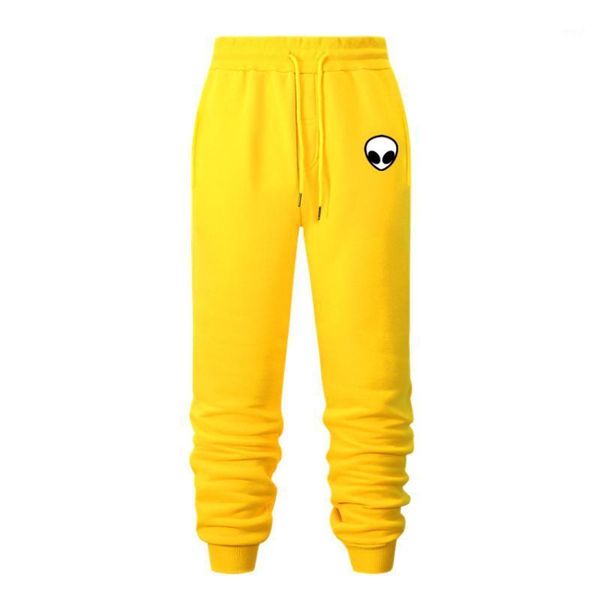 

men's pants 2021 autumn winter thickened sports men casual men's workout jogging funnyÂ aliens printed trouser1, Black