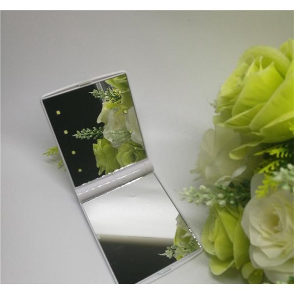 

wholesale travel led makeup mirror folding portable compact pocket 8 led lights lighted lady led make up mirror l sqcwoo pp2006