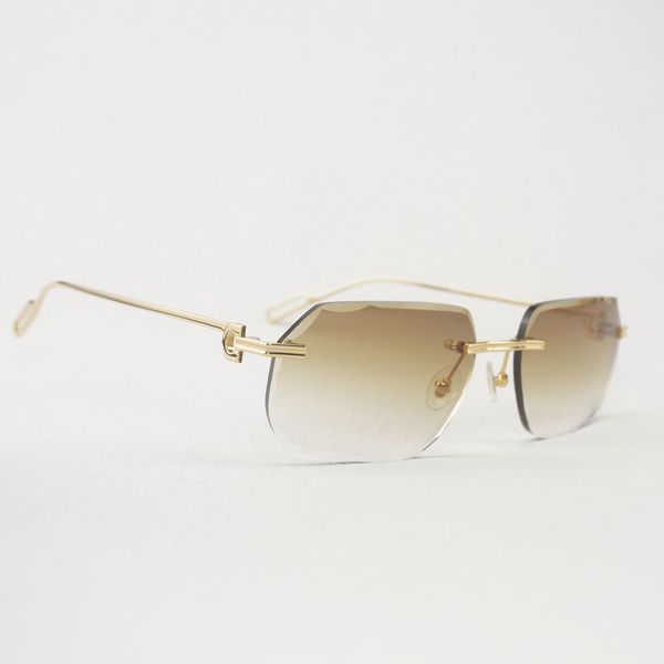 

vintage randloze zonnebril mannen vrouwen outdoor diamond cut gafas clear bril maaltijd frame culos shad met case, White;black