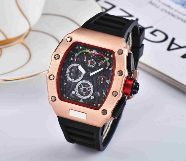 

mens watches luxury quartz watch men casual rubber band military waterproof sport wristwatch stainless steel rmelojes, Slivery;brown