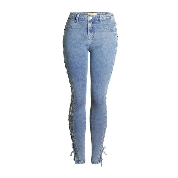 

2021 new women's brim short-legged pencil fashion big-size pants, popular in europe and america z7vp, Blue