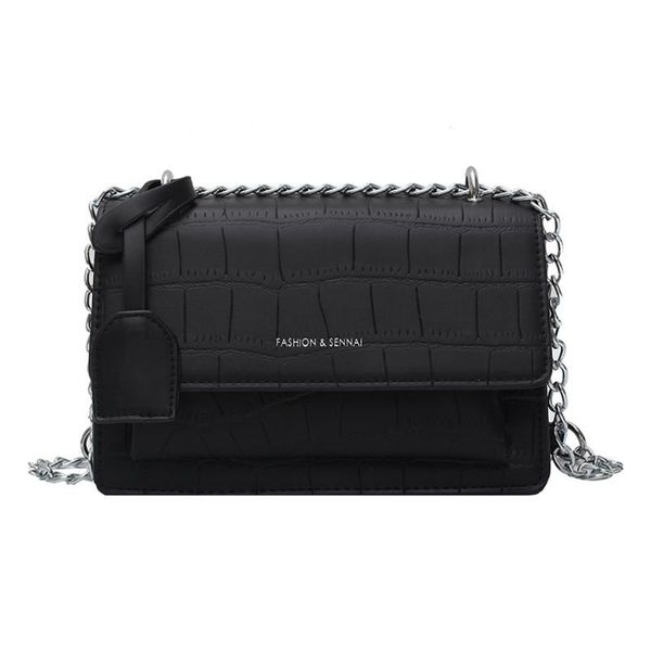 

new 2020 women fashionable shoulder bags female messenger bag handbag purse chain fashion simple small bags ladies crossbody bag
