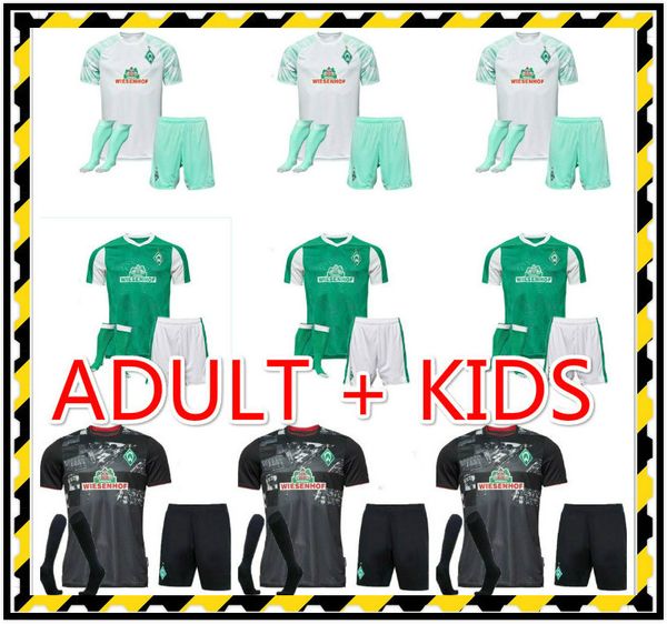 

kids kit 20 21 sv werder bremen soccer jerseys 2021 2020 #10 kruse klaassen füllkrug bittencourt rashica m.eggestein football shirts, Black;yellow