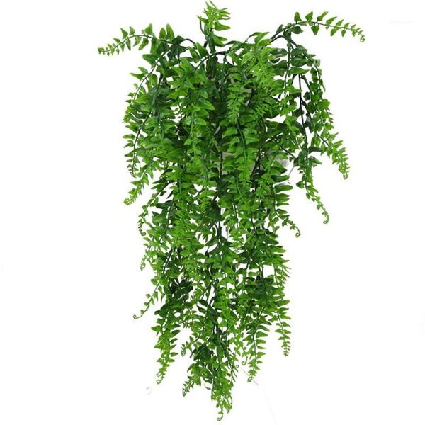 

artificial leaves plastic plant vine wall hanging garden living room club bar decorated fake leaves green plant1