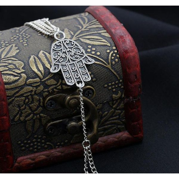 

bergamot tassel chain with finger bracelet w sqcwix dh_seller2010, Golden;silver