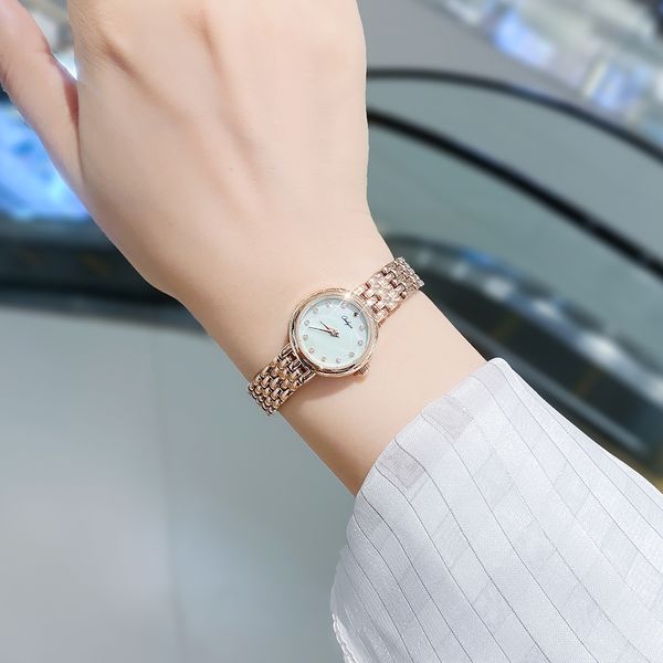 

high-level sense, simple temperament, number, 10 luxury women's watch, dial, small ins, korean wind watch