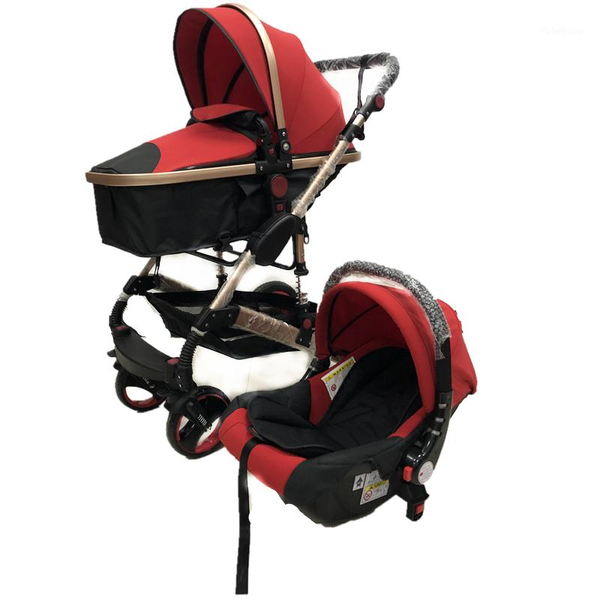 

high landscape luxury baby stroller pram 2 in 1 travel system1