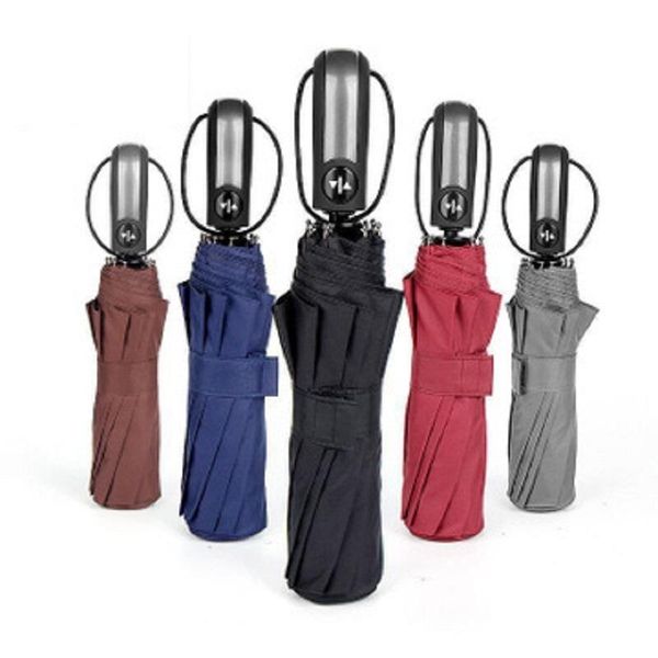 

strong wind resistant folding matic full umbrella for men rain women parasol big 8k business gift portable umbrellas bbygar lipper