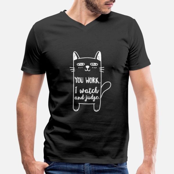 

you work i watch and judge cat t shirt hip hop print sports tracksuit hoodie sweatshirt