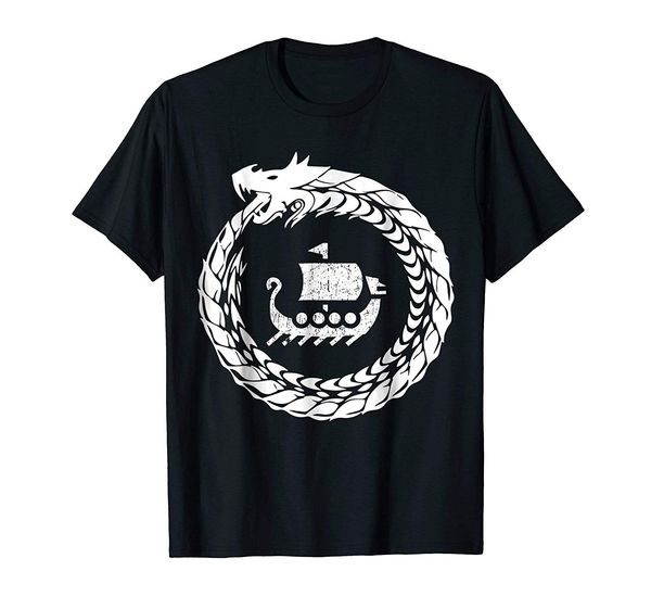 

2019 fashion men norse mythology viking ship dragon beas hoodie designers t shirts sweatshirt