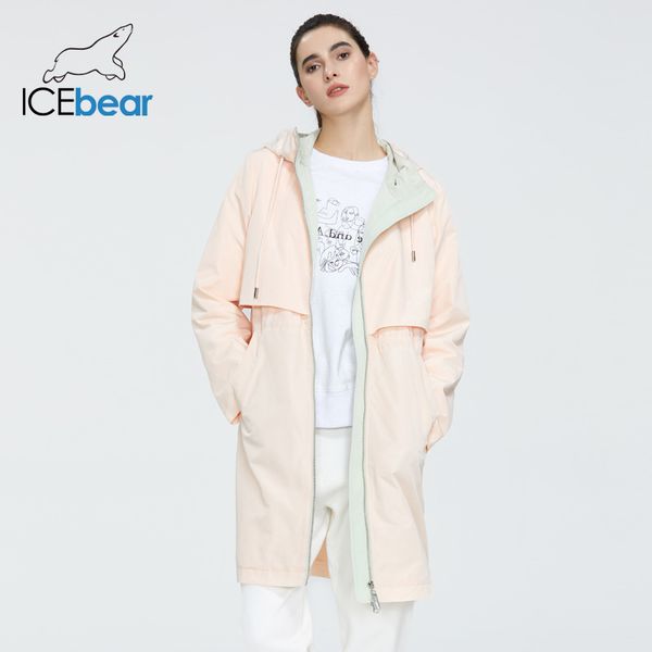 

icebear women spring trench coat quality women clothing fashion casual women brand windbreaker gwf20130i 201029, Tan;black