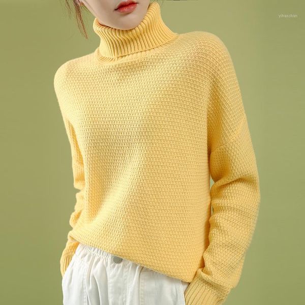 

litvriyh casual turtleneck cashmere sweater female pullover long sleeve loose soft women sweater pullover female knitted jumpers1, White;black