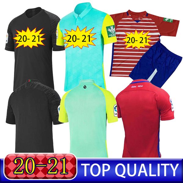 

granada 2021 third place home and away 20 21 soldado ereira antonio puertas vadilo camisetta de fortebol football shirt set, Black;yellow