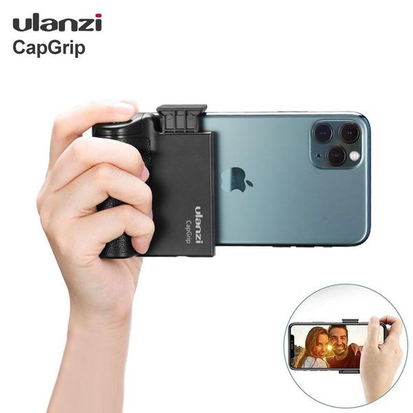 

selfie monopods ulanzi capgrip wireless bluetooth smartphone handle grip phone stabilizer stand holder shutter release 1/4 screw