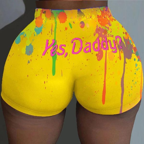 

women workout sport biker shorts exercise athletic short pants letters print clubwear homewear stretch bottoms, White;black