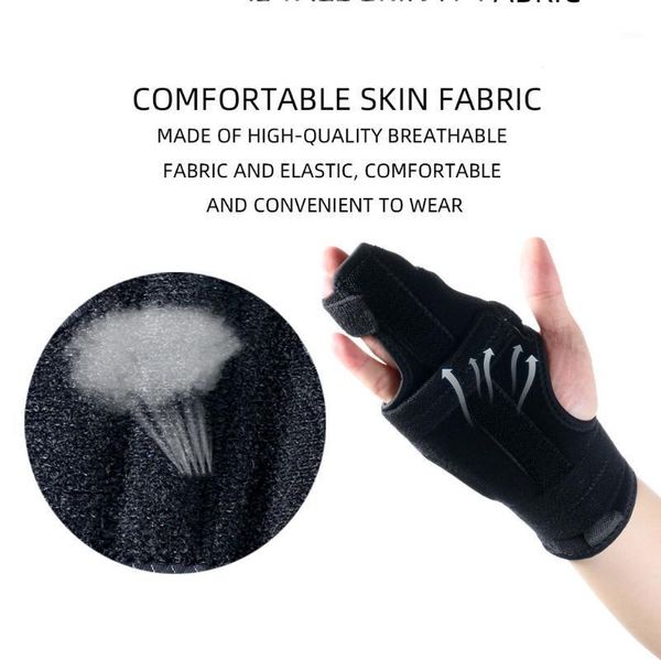 

ankle support adjustable finger corrector splint trigger for treat guard stiffness pain popping clicking 1pcs1, Blue;black