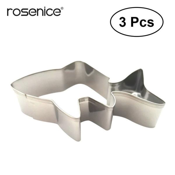 

резцы рыба нержавеющей shape kitchen 3шт стали выпечка печенье кондитерские изделия мини для отдыха металл комплект bbyofr hotstore2010