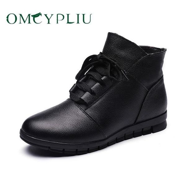 

ботинки женщин большого размера 35-41 2020 keep теплая chaussure роковая женщина способа обувь плюс бархат кожа ботинка женские ботинки женщ, Black