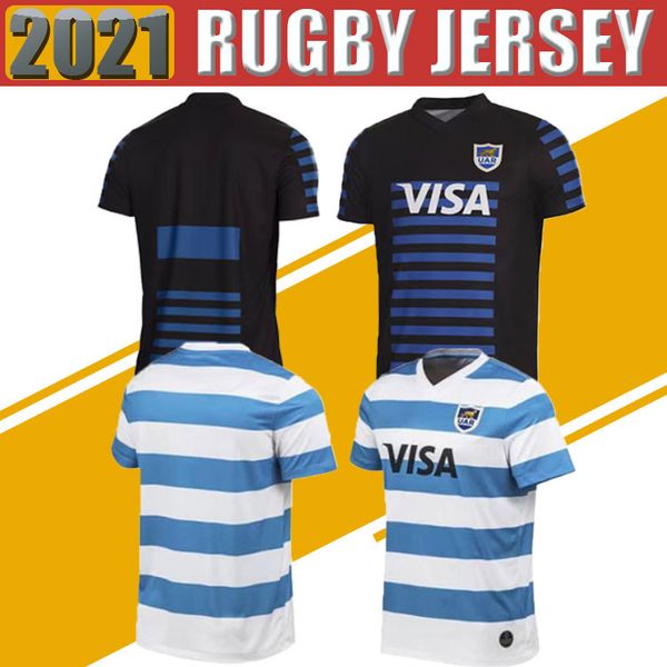 

2021 argentina home away rugby jersey shirts national team argentina uar high-quality rugby jerseys shirt, Black;gray