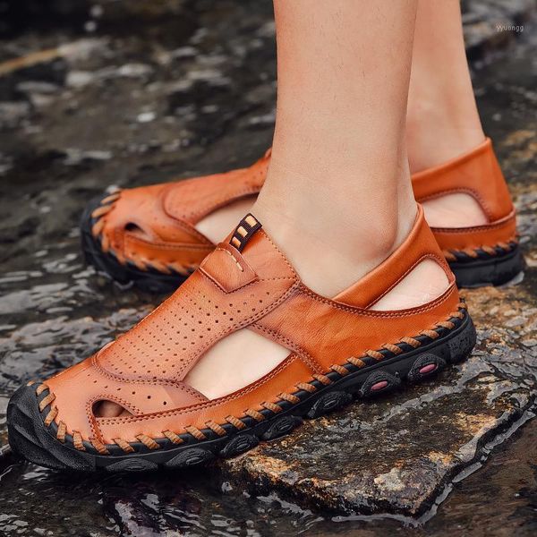 

slippers homme masculino verano herren rasteira rubber 2021 summer for sandals sandles romanas outdoor sandalen masculina transpirables1, Black