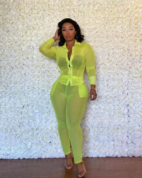 

echoine summer chiffon blazer and pencil pants two piece set women suits party club outftis green red bodycon outwear1, White