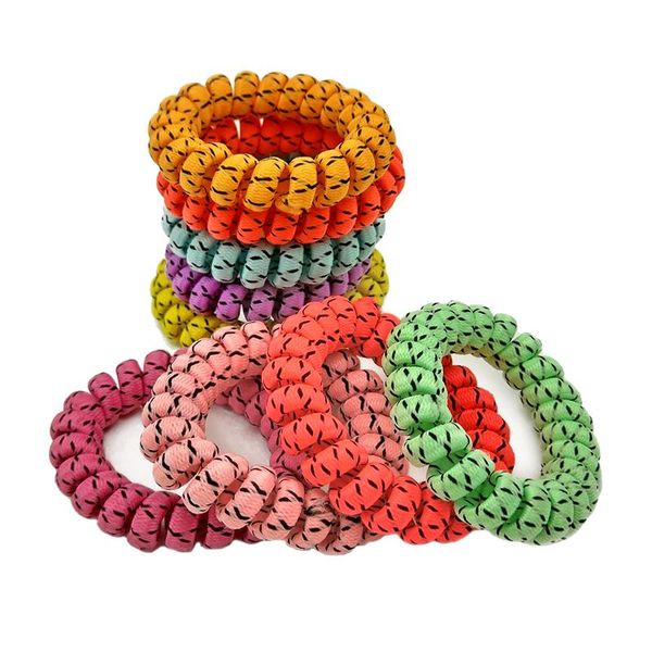 

случайный цветной ткань телефон проволоки усилистые волосы аксессуары линия эластичная гумасная резинка веревка размер 5.5см sqcmxr, Silver