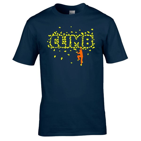 

sport very popular style t-shirt men slim fit cotton high-quality c l i m b men's rock climber slogan fitted t shirt