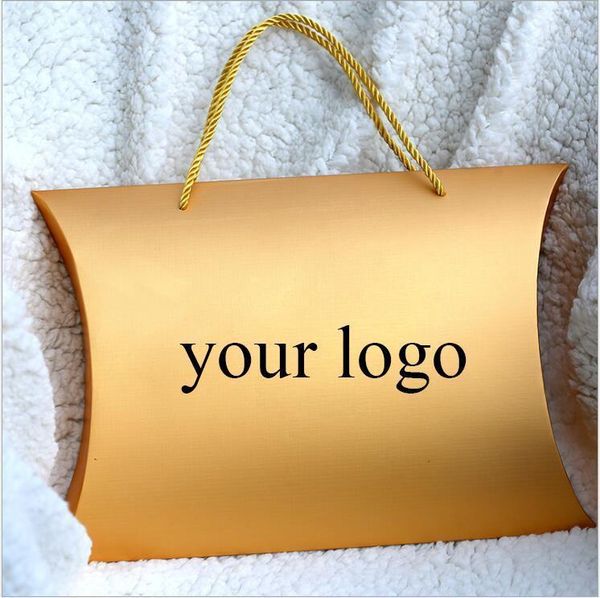 

portable custom logo hair bundle set packaging golden wigs packing gift box1