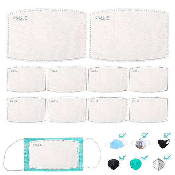 

pad masks masks mascarilla mask face filter 20/50 / 100шт замена одноразовые прокладки masque фильтрация дышащая 5layer