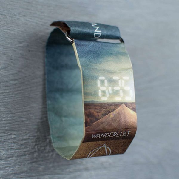 

lcool original german new intelligent creative paper watch fashion men's waterproofbgt