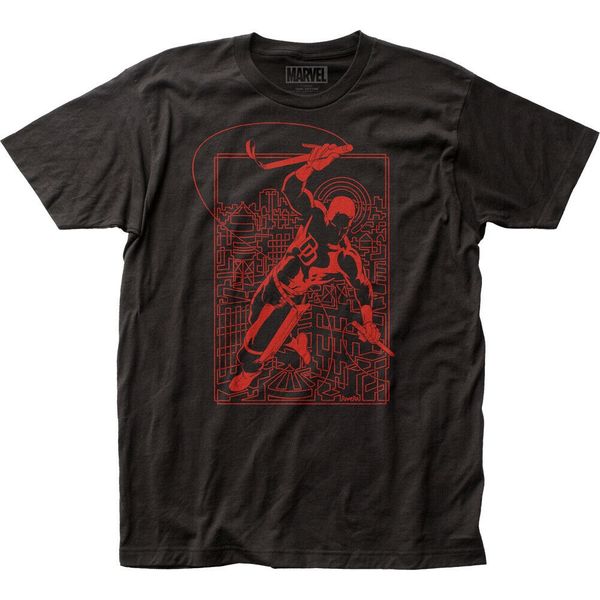 

daredevil line art fitted classic t-shirt sport hooded sweatshirt hoodie