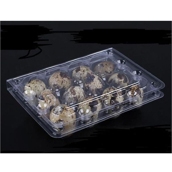 

wholwsale 12 holes creative quail egg containers plastic egg boxes d28mm/h39mm 1500pcs/lot shipping sn4108