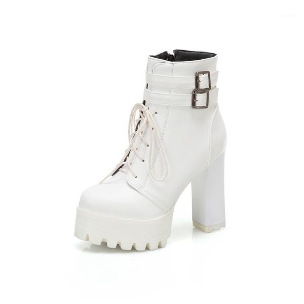 

boots big sizelace up women shoes ankle for ladies woman winter1, Black