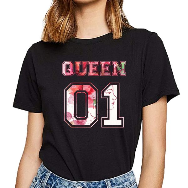 

топы футболка женщины 01 король и королева лето harajuku короткие женщины tshirt спорт толстовка с капюшоном толстовка